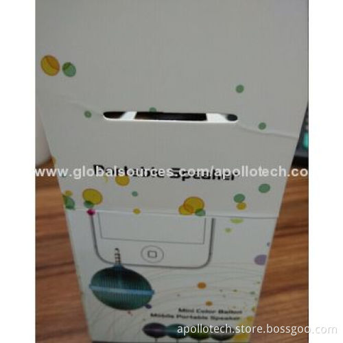Mini Portable Speaker, Mobile Phone Use, Made of Plastic Material, 500mAh Capacity, Balloon Shape